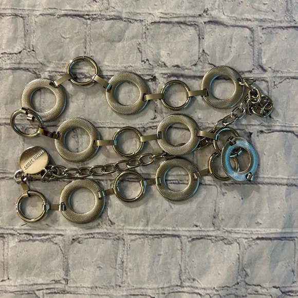 Nine West Accessories Nine West Silver Tone Chain Link Belt
